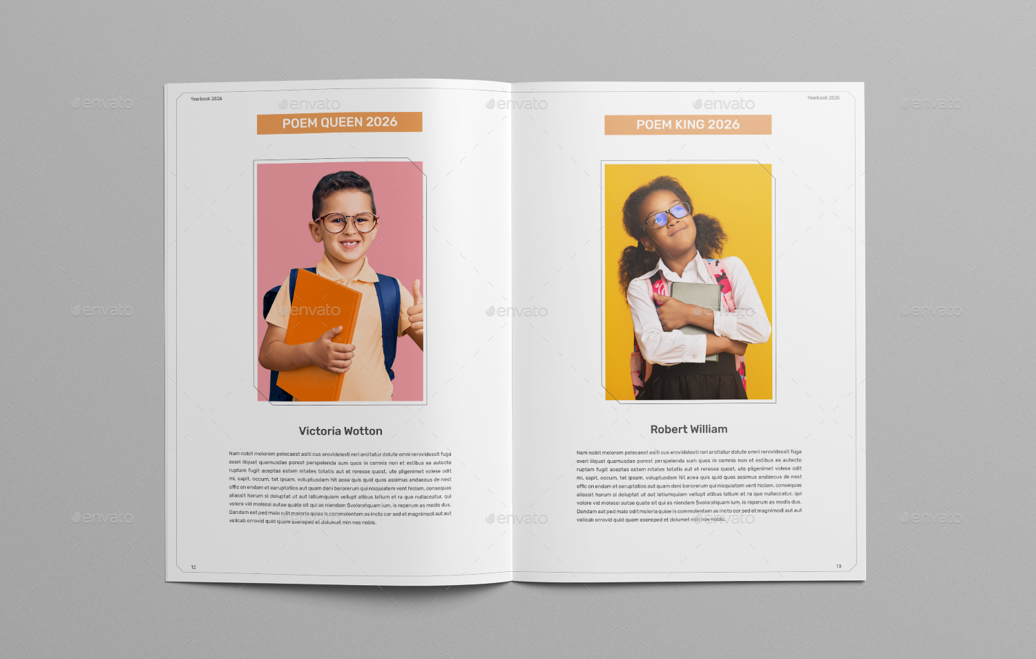 School Yearbook, Print Templates GraphicRiver